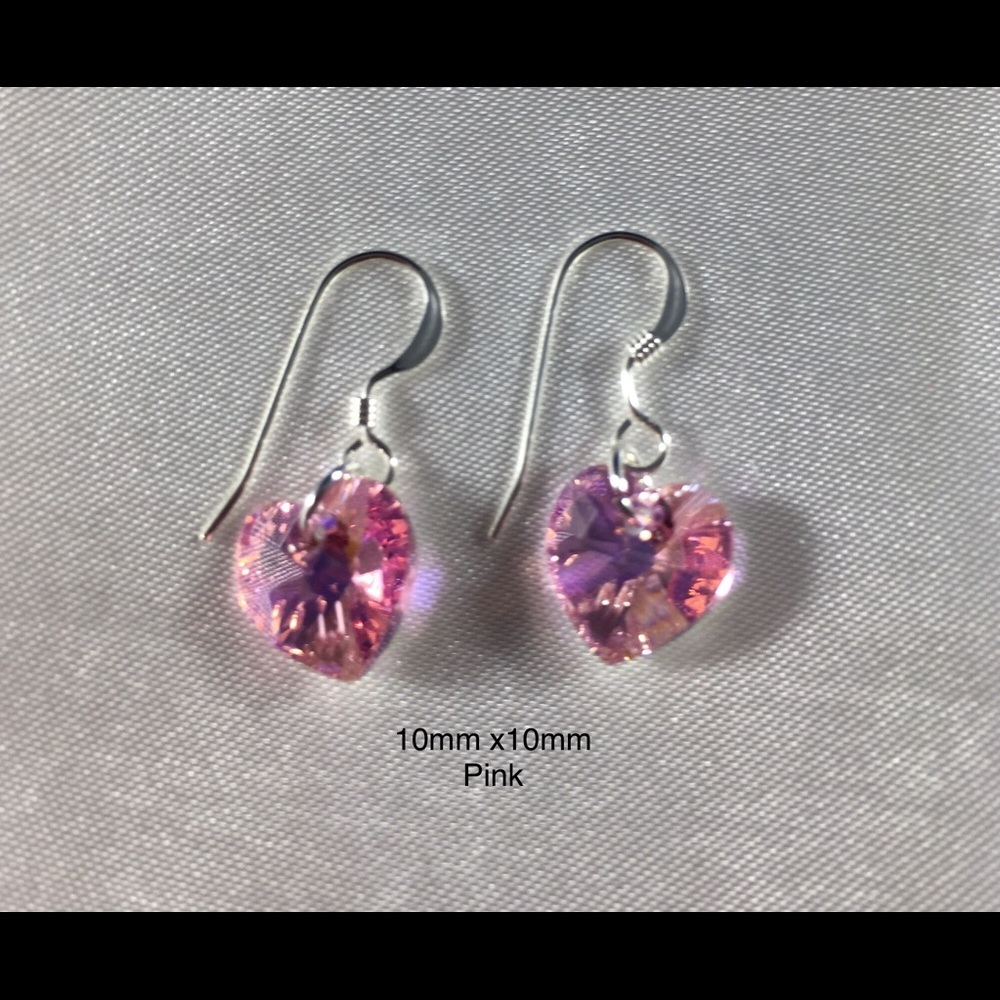 Swarovski Austrian Crystal Heart Earrings